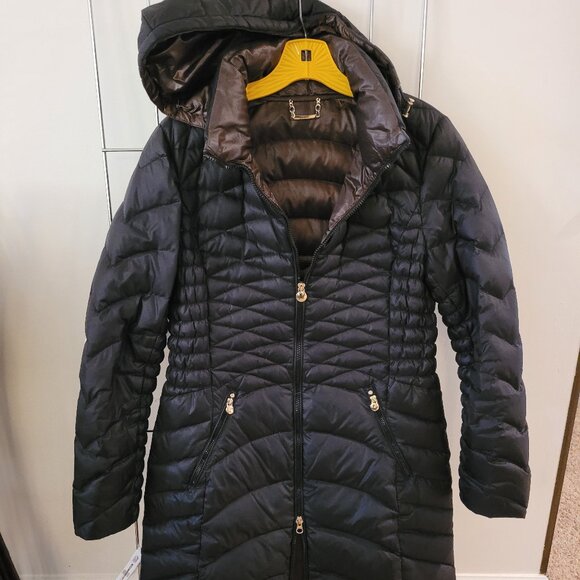 Laundry Shelli Segal Black Puffer Coat - Size M - Picture 1 of 5